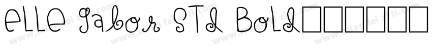 Elle Gabor Std Bold字体转换